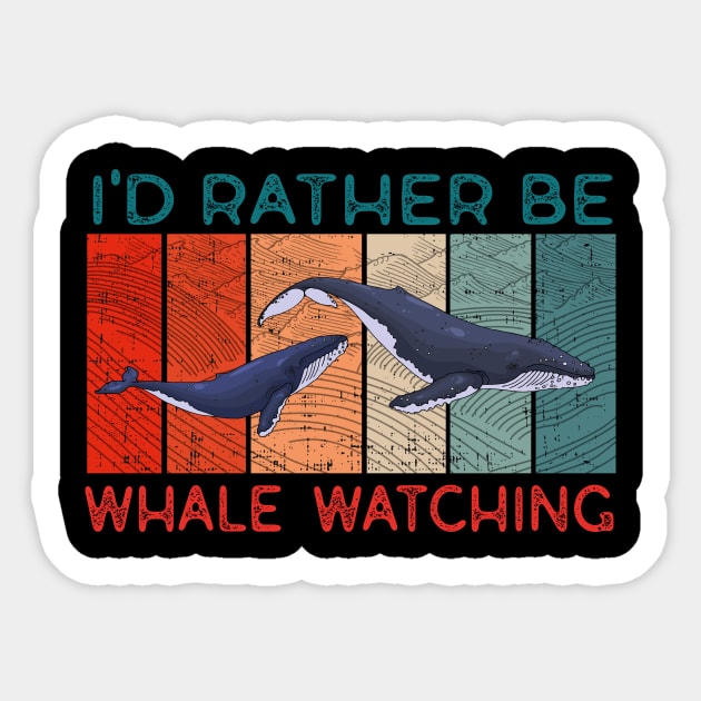 Funny Whale Watching Sea Mammal Sticker by MarkusShirts